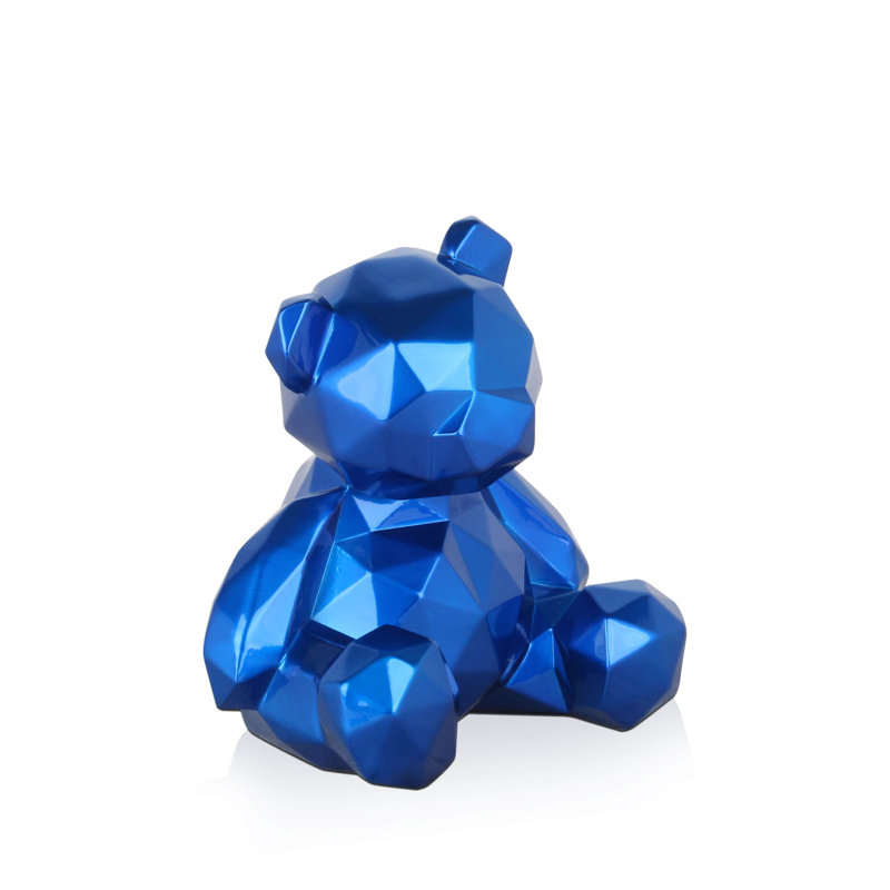 Aahliyah Animals Figurines & Sculptures, Blue, 20cm H x 18cm W x 16cm D