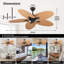 Ventilateur de plafond 52 pouces Tropical