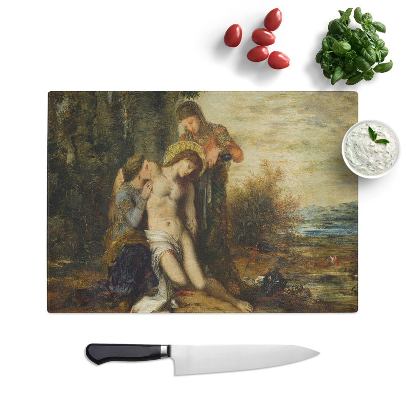 The Martyred Saint Sebastian by Gustave Moreau Chopping Board, 20cm W x 28.5cm L