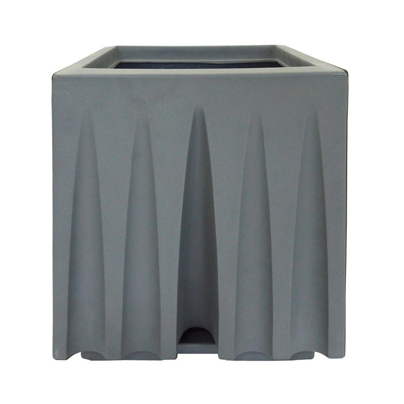 Cache-pot en résine, Gris foncé