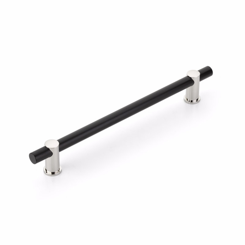 Foncé Bar / Handle Pull, Matte Black/Polished Nickel