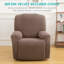 Housse pour fauteuil inclinable à coussins carrés/rectangulaires-189624712