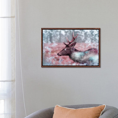 Winter Elk by Paul Haag - Print on Canvas