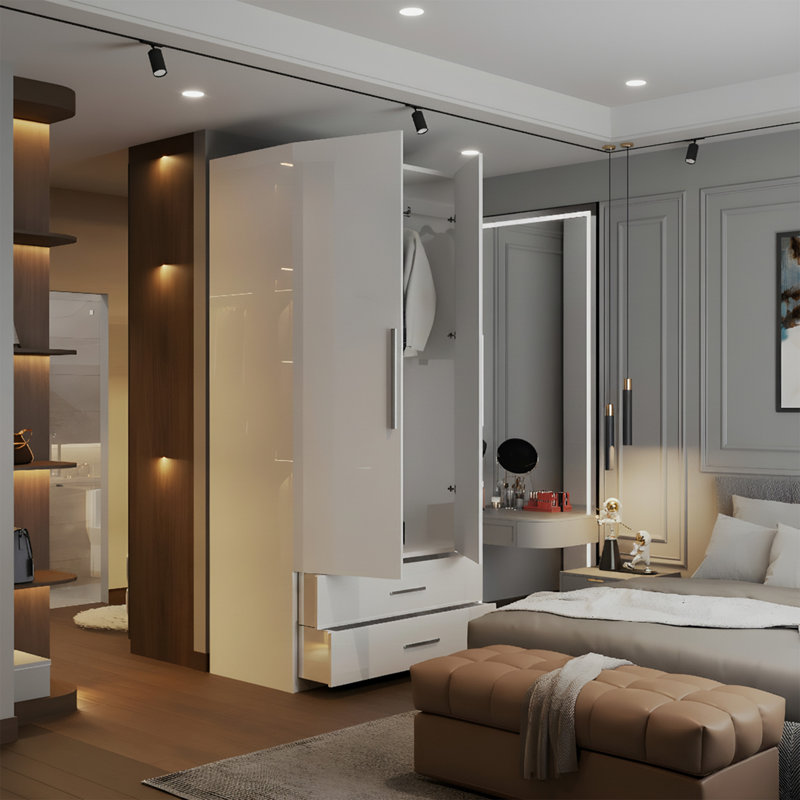 Manufactured Wardrobe, White 