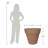 ECOBO Eco-Friendly Round Pot Planter Palma Indoor/Outdoor use Durable & Lightweight All-Weather-1604817345