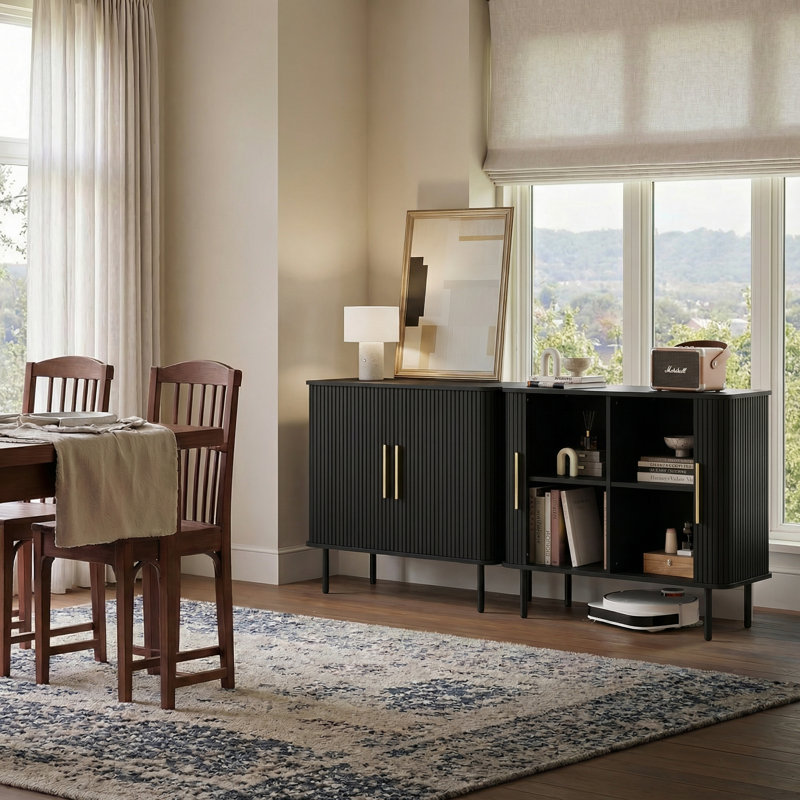 Buffet de 31,7 po avec 2 tablettes réglables pour le vestibule, le couloir et la cuisine