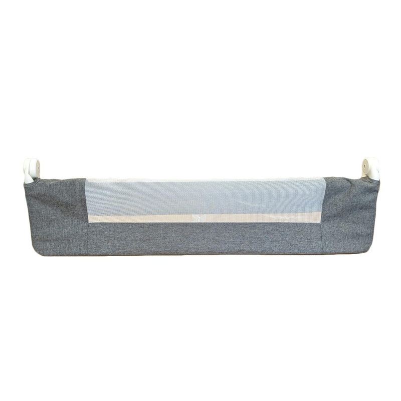 Heffington Side Rails, Denim Grey, 60cm H x 140cm W x 40cm D