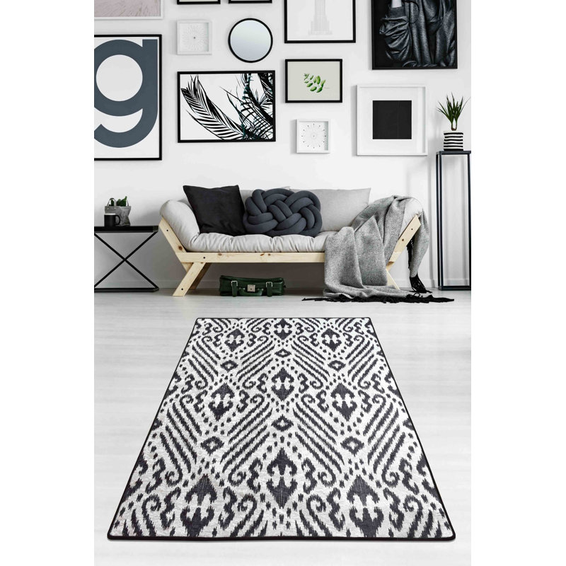 Premium Hall Carpet, 2.6 x 9.8 ft, 100% Polyester, 0.2 in Pile Height | Antibacterial, Non-Slip Underside, Machine Washable | Durable & Easy Care, Ideal for Entryways & Living Rooms, Elegant Design