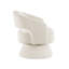 Fauteuil d'appoint pivotant Rayne, velours côtelé ivoire, base pivotante ronde en métal-522609356