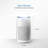 CUCKOO CAC-J1510FW 3-in-1 Air Purifier with H13 True Hepa Filter, UVC- Light, Remove Airborne Particles, Medium to Large Rooms, White