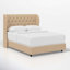 Lit tapissier capitonné standard à profil bas Tomey-16769508-102834112