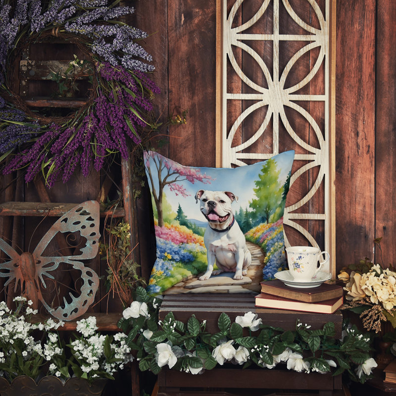 Spring Path Other/No Pattern Outdoor Throw Pillow, 14"H x 14"W