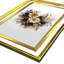 Élégante peinture décorative encadrée, 17,0 po x 25,6 po | 100% verre acrylique (épaisseur: 0,04 pouce) et cadre en bois massif (épaisseur: 1,0 pouce) | Art mural parfait pour le salon, la chambre à coucher et le bureau