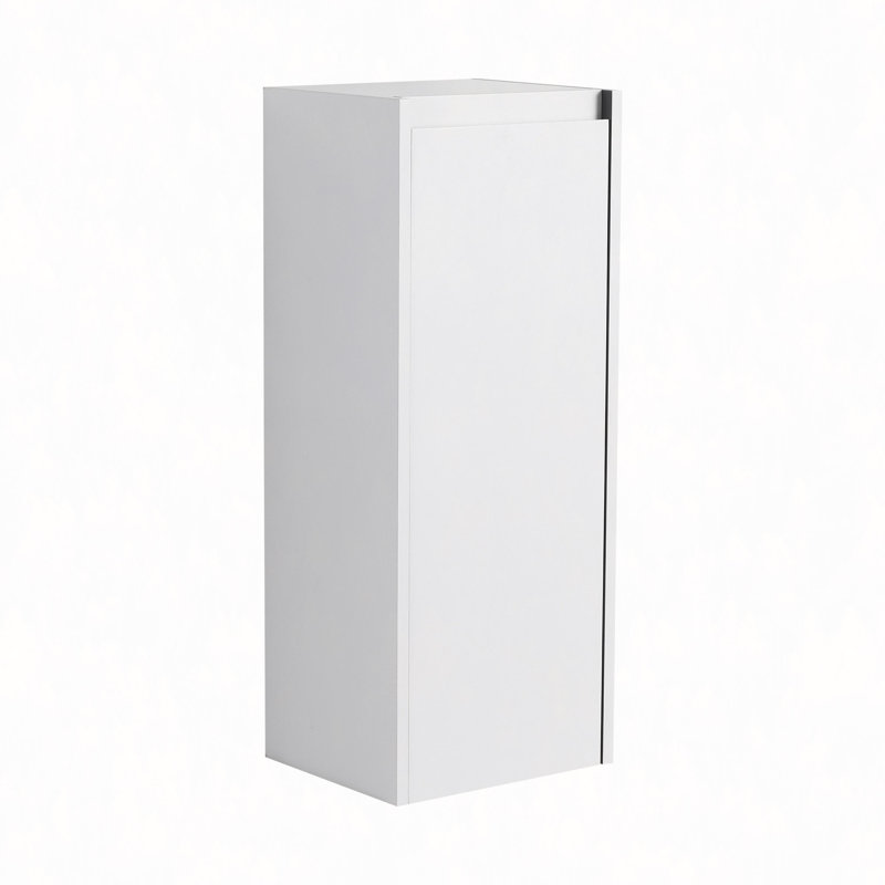 12" Bathroom Side Cabinet,Soft Close Doors,Float Mounting Design (KD-Packing)
