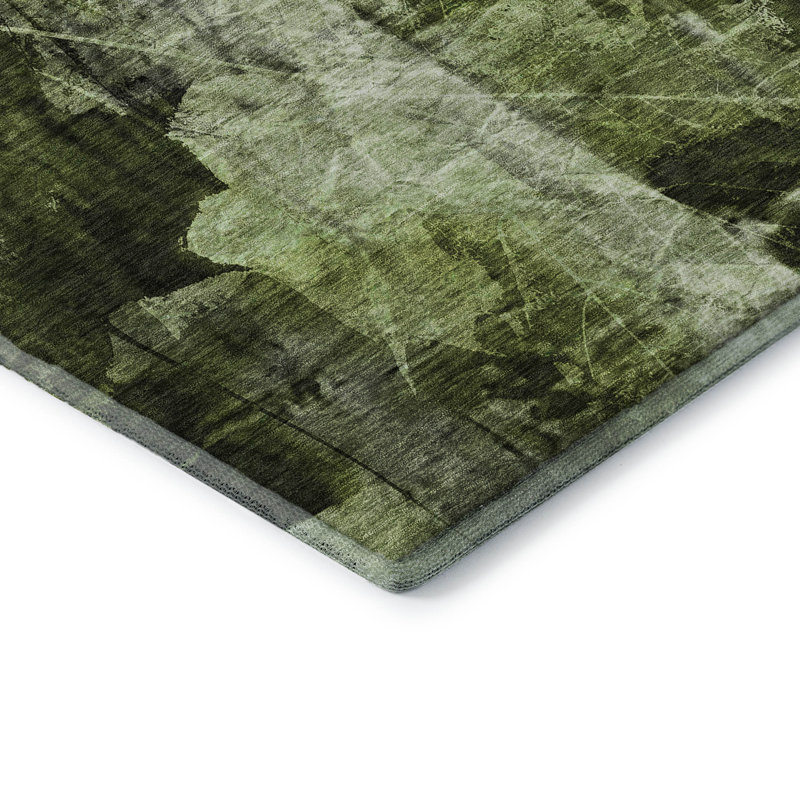Cerrito Area Rug with Non-Slip Backing, Rectangle 5' x 7'6"
