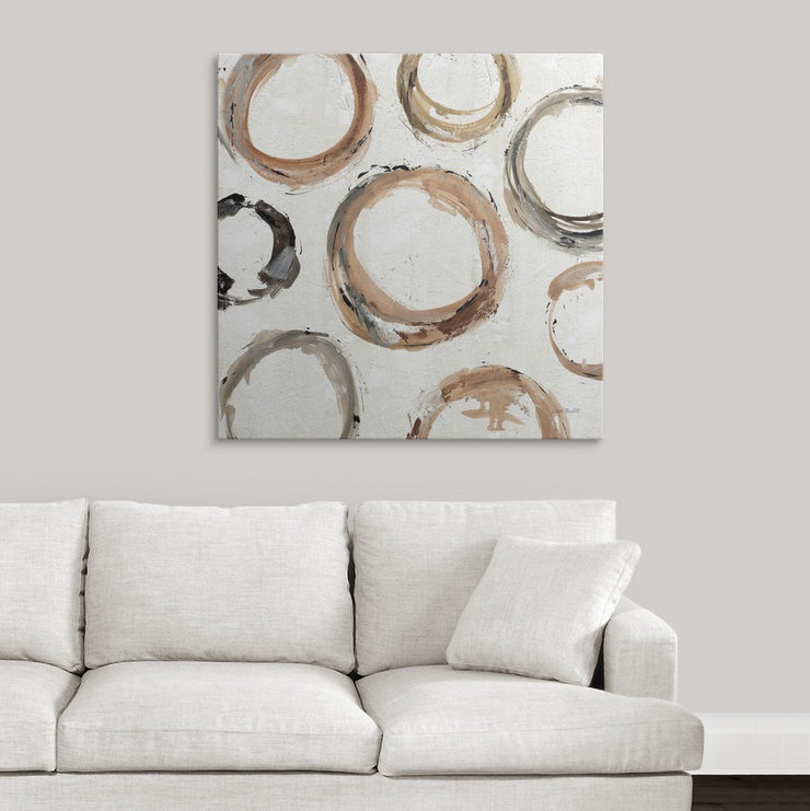 «Brodii Abstract Balance XI» par Lisa Audit, reproduction d'art, H 35 po x l 35 po x P 1,5 po, Toile
