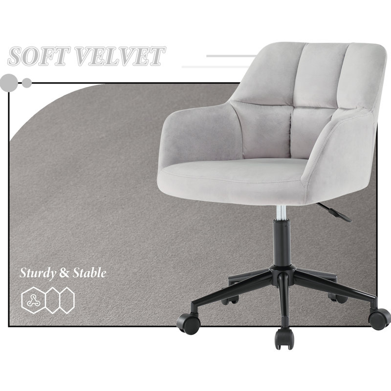 Airionna Ergonomic Adjustable Swivel Chair Office Chair , Grey
