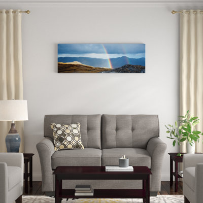Double arc-en-ciel, reproduction de photo sur toile tendue