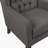 Iris 30" Modern & Contemporary Accent Chair with Textured Fabric Upholstery, Button-Tufted Wing Back, Brown Solid Wood Legs-1116859181
