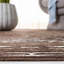 Tapis Doble en crème / brun