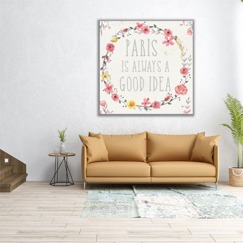 «Paris Blooms IV», reproduction d'art sur toile, H 40 po x l 40 po