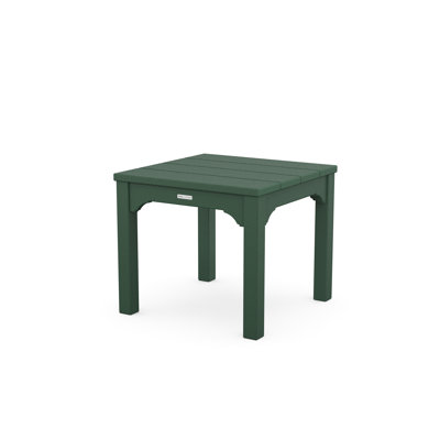 Chinoiserie Square Plastic Outdoor Side Table