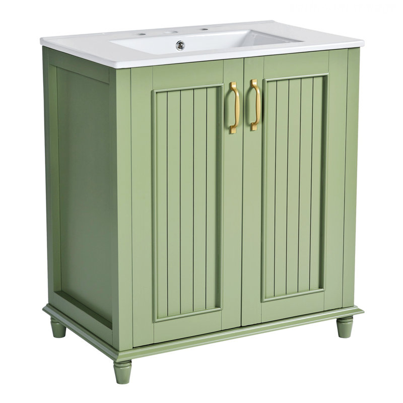 Meuble-lavabo moderne avec lavabo en résine, meuble-lavabo autoportant, armoire de rangement en bois pour la salle de bain