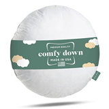 95% Feather 5% Down Round Decorative Pillow Insert Sham Stuffer