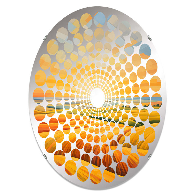 Miroir d'appoint sans cadre Prairies Sunrise Melody, 29,5 po x 19,6 po