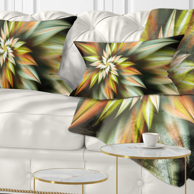  Coussin lombaire abstrait fleur exotique
