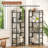 4 Tier Triple Wide Bookshelf with Metal Frame, Open Display Bookcase for Living Room, Bedroom, Home Office-919659650