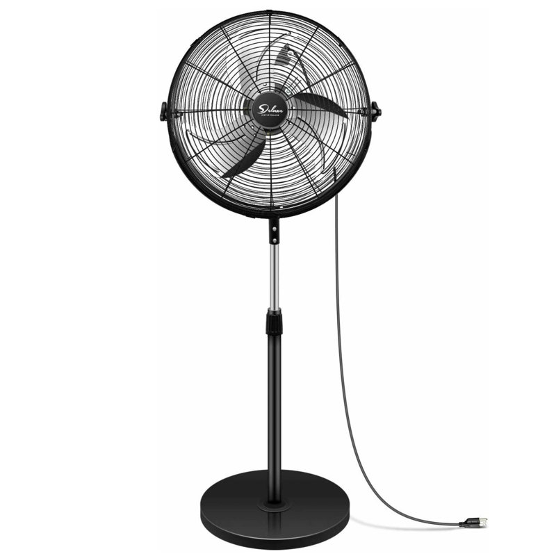 Simple Deluxe Industrial Stand Fan, 18 Inch, 55" H x 18" W x 16.5" D