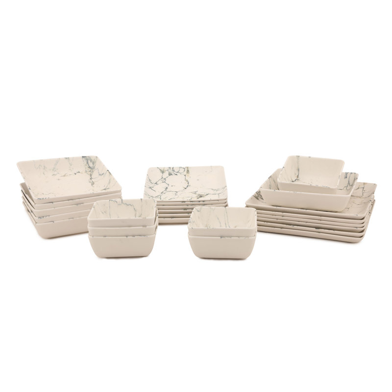 Aarati Piece Porcelain China Dinnerware Set - Service for 6