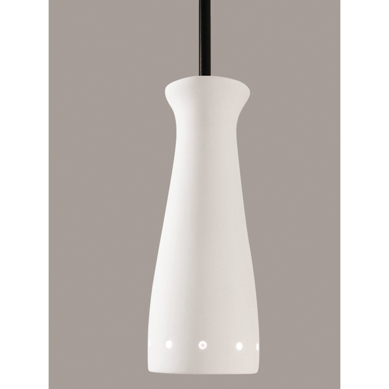 Luminaire suspendu 1 lumière del simple Shiflett, Bisque