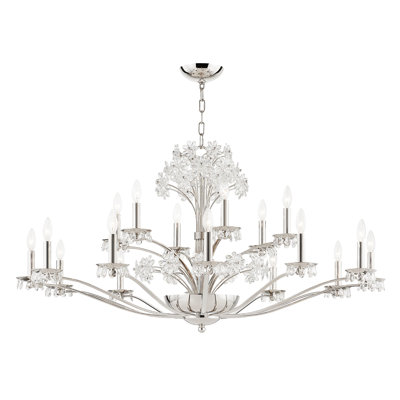 Beaumont 20 Light Chandelier - Clear Glass