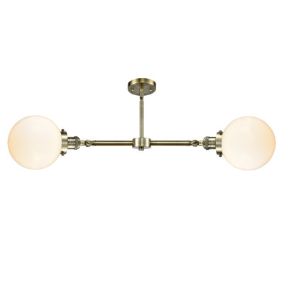 Luminaire suspendu pour îlot de cuisine 2 lumières Clementina