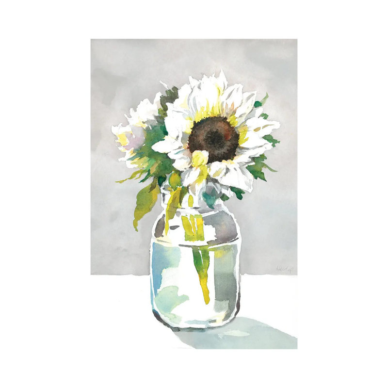 Sunflower I by Theresa Heidel - Wrapped Canvas Print, 20.32 cm H x 30.48 cm W