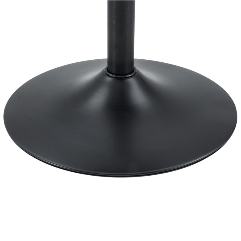 Tabourets de bar réglables en hauteur avec dossier Zager, Suede, Black+Brown, 2