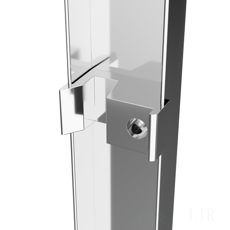 56-60 Inch Wide X 57 Inch High Aluminum Frame Double Sliding Shower Door With Soft-Close, Clear Nano-Coated Tempered Glass, And Dual Stainless Steel Handles, Shower Door