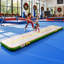 Tapis de gymnastique gonflable Balconera 5 m x 1 m x 10 cm, motif Noël rouge et vert, en PVC, avec pompe électrique
