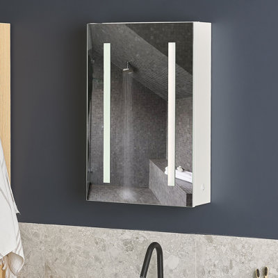 40 cm x 60 cm Spiegelschrank Benbrook mit LED-Beleuchtung