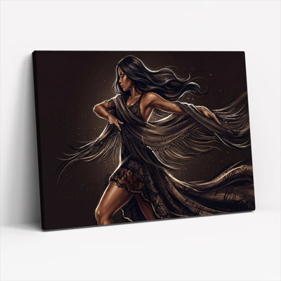 Ensemble de 1 tableau sur toile Guerrier mystique