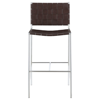 Langton Brown Upholstered Bar Chair