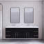 Ensemble de meuble-lavabo double mural 70,5 "Bensley-435992575