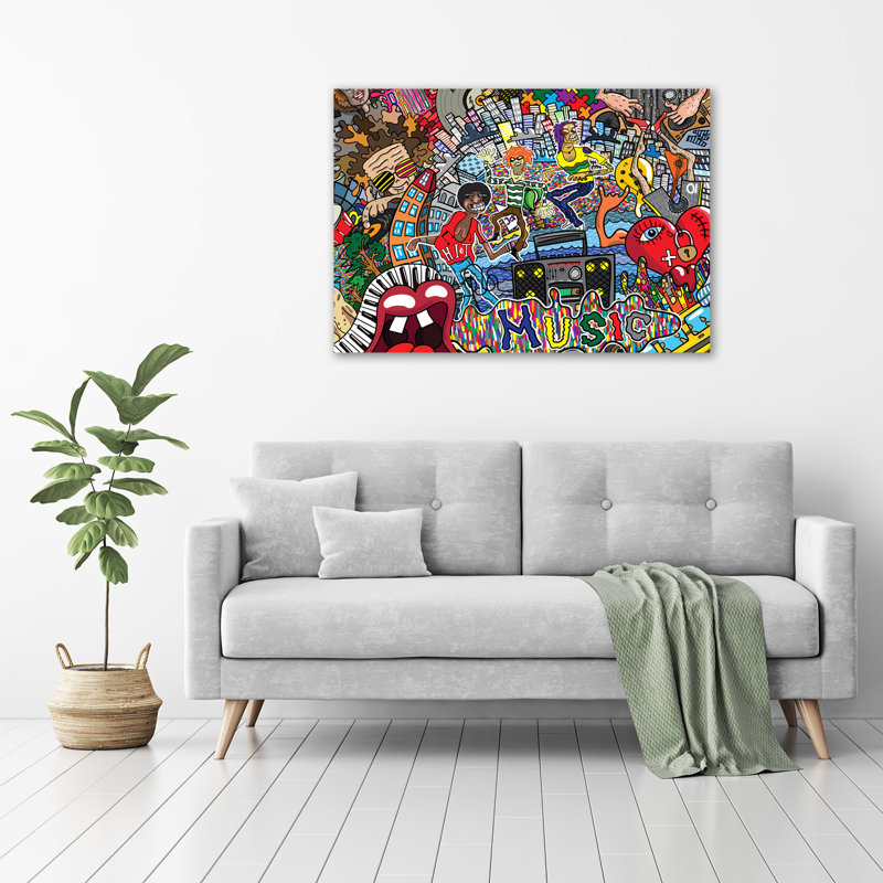 Music Collage - Unframed Art Prints on Glass