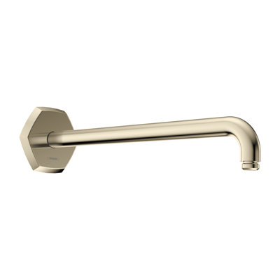 Hansgrohe, bras de douche transitionnel 15 po 4 po en or brossé optique, 04833250, pour les produits Hansgrohe