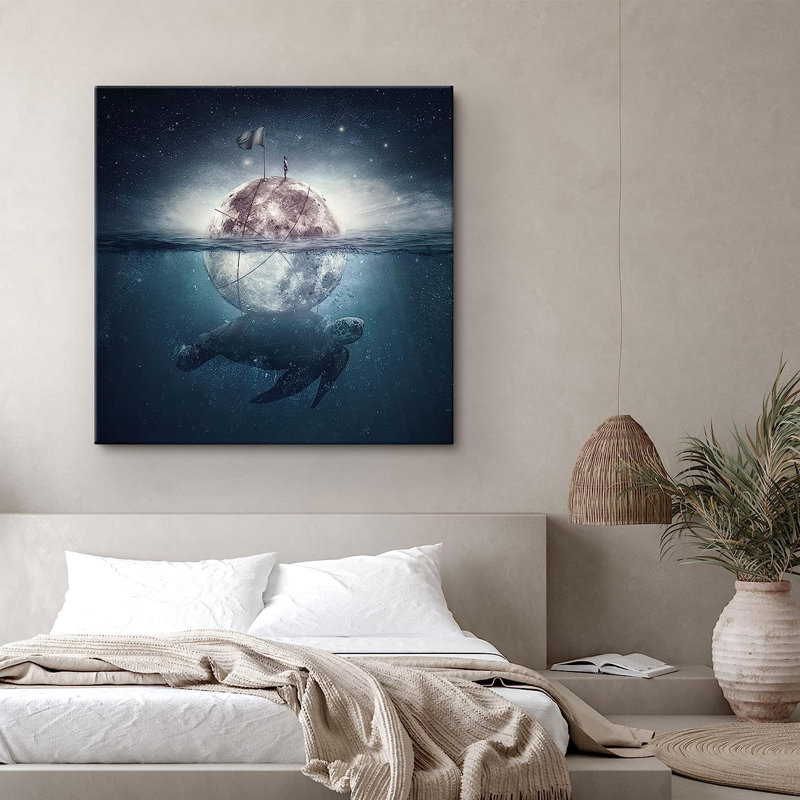 Reproduction d'art sur toile, H 12 po x l 12 po x P 1,5 po