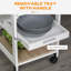 Chariot de cuisine mobile, îlot de cuisine roulant avec rangement