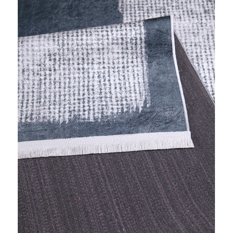 Tapis luxueux en velours, 5,9 x 9,5 pieds | 100% velours, hauteur de poils de 0,3 pouce | Dessous antidérapant, lavable à la machine, texture chenille, impression numérique | Idéal pour le salon, la chambre à coucher et la décoration intérieure