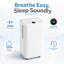 Déshumidificateur intelligent pour toute la maison avec indicateur d'humidité à code de couleur, tuyau de drainage continu et mode de sommeil silencieux